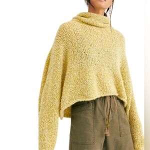 Free People BFF Sweater Green Quince XL